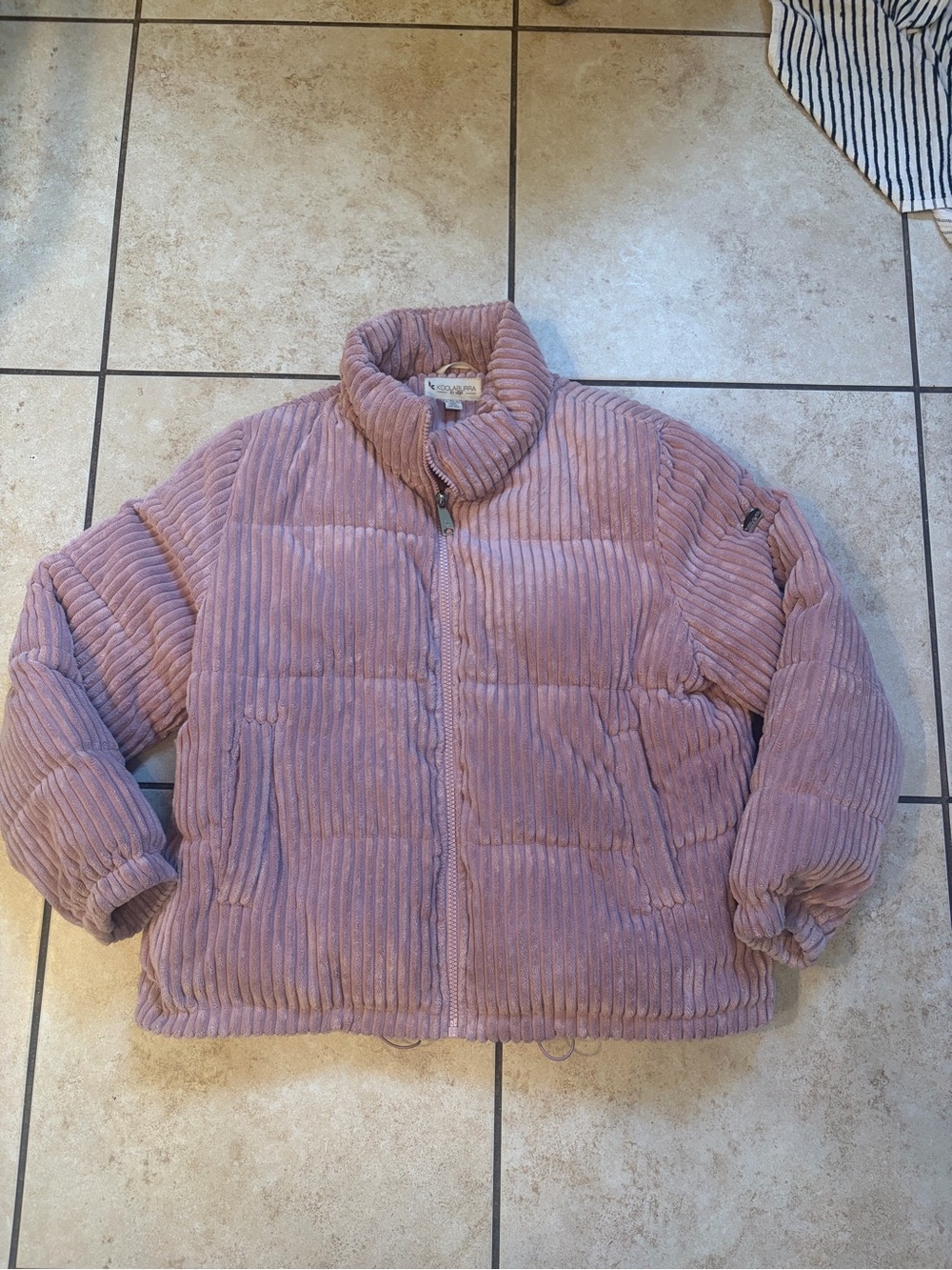 Koolaburra by UGG Women's Pink Full Zip Collared Lined Puffer Jacket Size Xl